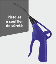 Soufflette à air comprimé avec écran de protection